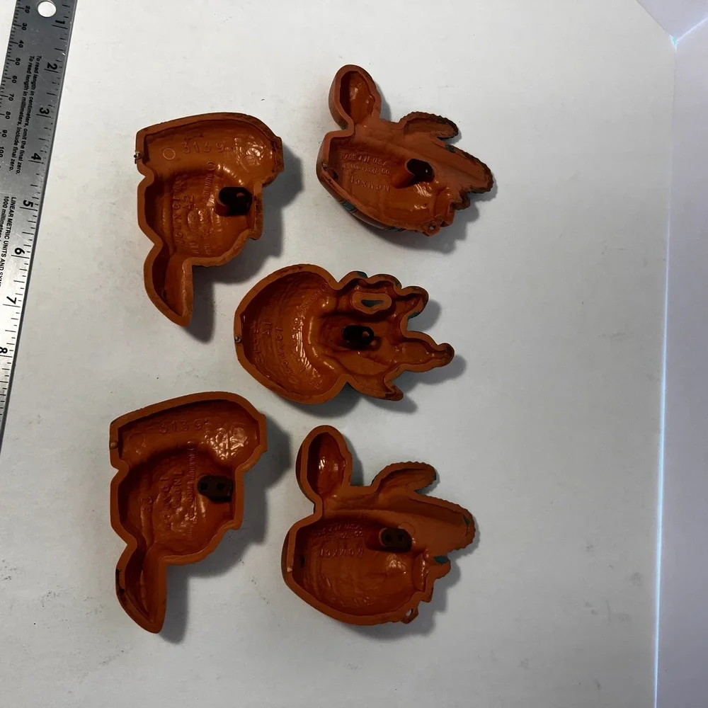 Vintage Burwood Products Southwest Wall Decor 5pc Set Cactus Pottery 3139 1991